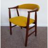 Farstrup Yellow Boucle Teak Chair